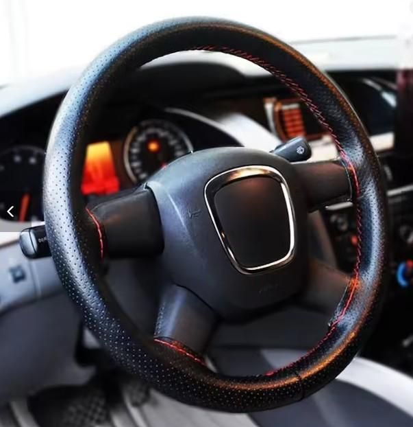 Universal Car Leather Steering Wheel Cover