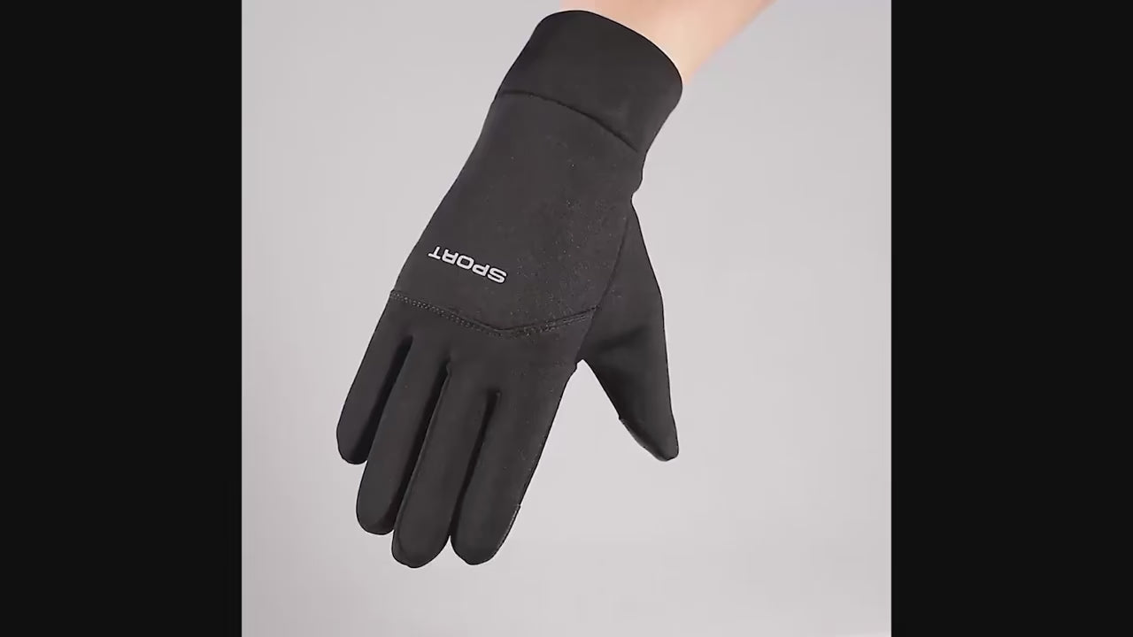 Winter Gloves With Velcro Buckle & Touch Screen Feature